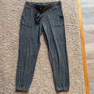 Aeropostale Dark Charcoal Knit Jogger Pants